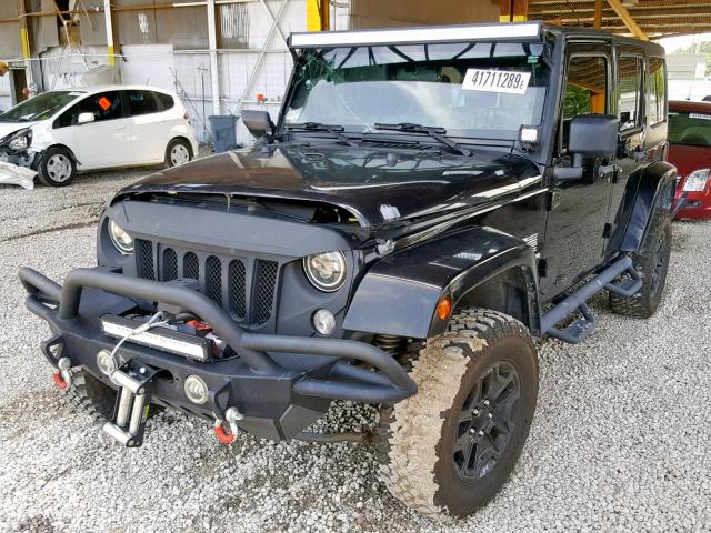 1J8GB59147L177105 - 2007 JEEP WRANGLER S BLACK photo 2