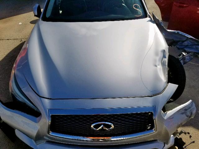 JN1BV7AP8EM670610 - 2014 INFINITI Q50 BASE SILVER photo 7