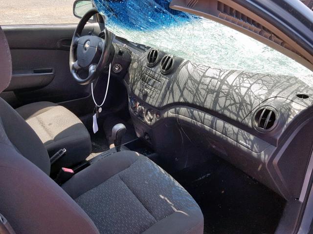 KL1TD55637B172508 - 2007 CHEVROLET AVEO BASE ლურჯი ფოტო 5