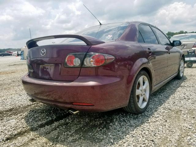 1YVHP80C185M34959 - 2008 MAZDA 6 I PURPLE photo 4