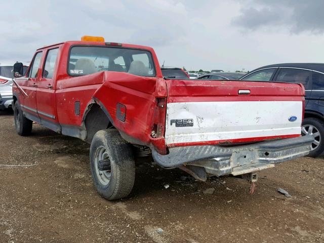 1FTJW35FXTEB42591 - 1996 FORD F350 RED photo 3