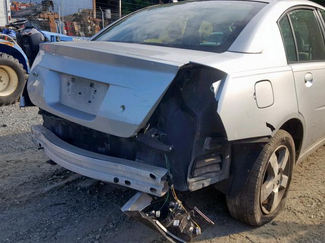 1G8AL55F96Z121260 - 2006 SATURN ION LEVEL SILVER photo 9