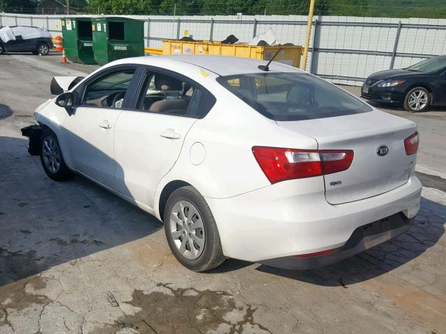 KNADM4A32H6025204 - 2017 KIA RIO LX WHITE photo 3