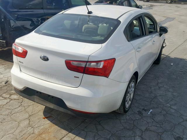 KNADM4A32H6025204 - 2017 KIA RIO LX WHITE photo 4