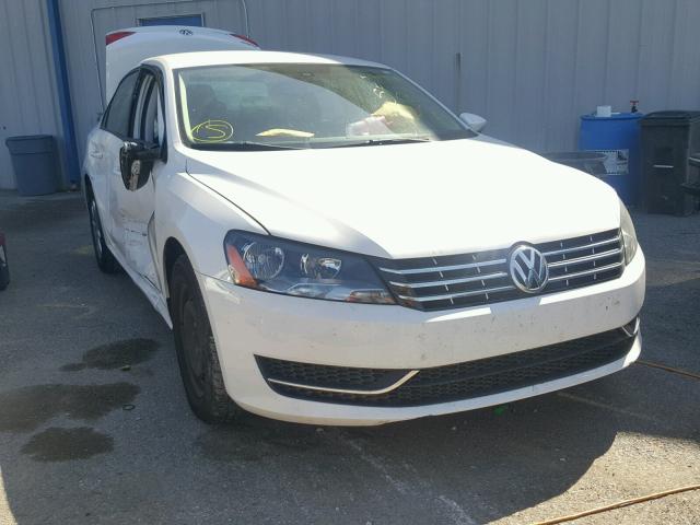 1VWAH7A30CC093052 - 2012 VOLKSWAGEN PASSAT S WHITE photo 1