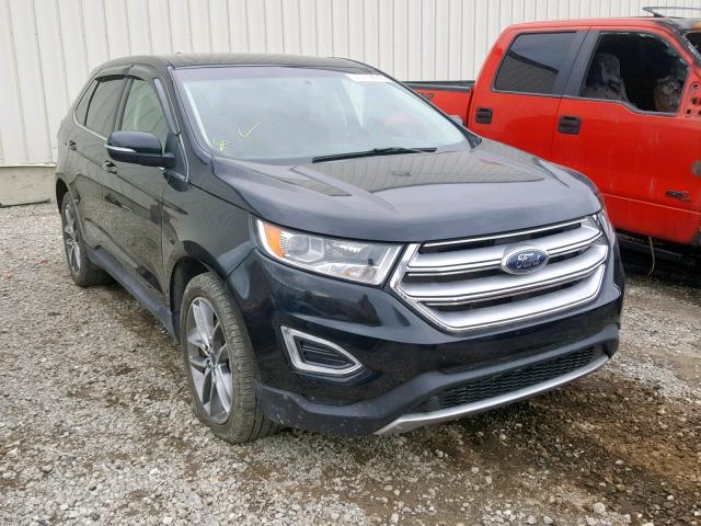 2FMTK4K85FBB40422 - 2015 FORD EDGE TITAN BLACK photo 1