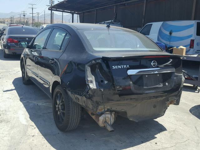 3N1AB6AP2CL665991 - 2012 NISSAN SENTRA 2.0 BLACK photo 3