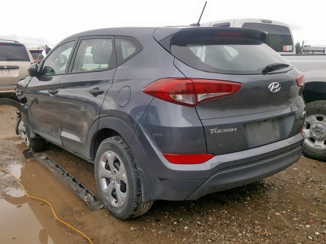 KM8J2CA49HU579474 - 2017 HYUNDAI TUCSON SE GRAY photo 3