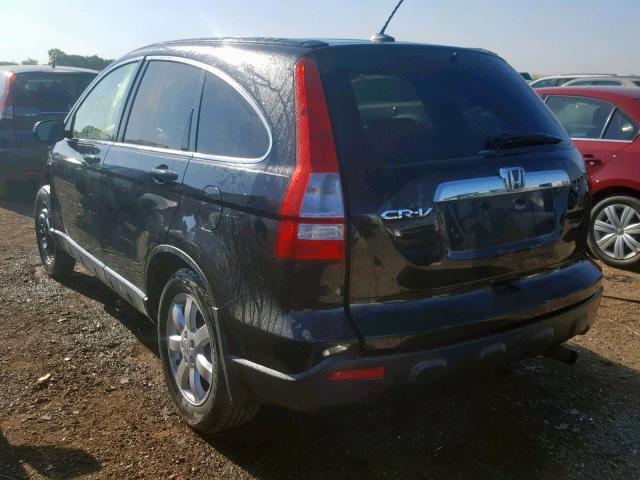 JHLRE48798C064746 - 2008 HONDA CR-V EXL BLACK photo 3