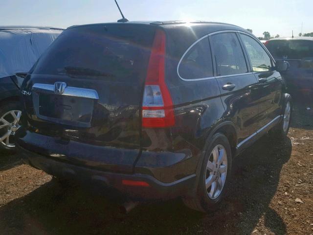 JHLRE48798C064746 - 2008 HONDA CR-V EXL BLACK photo 4