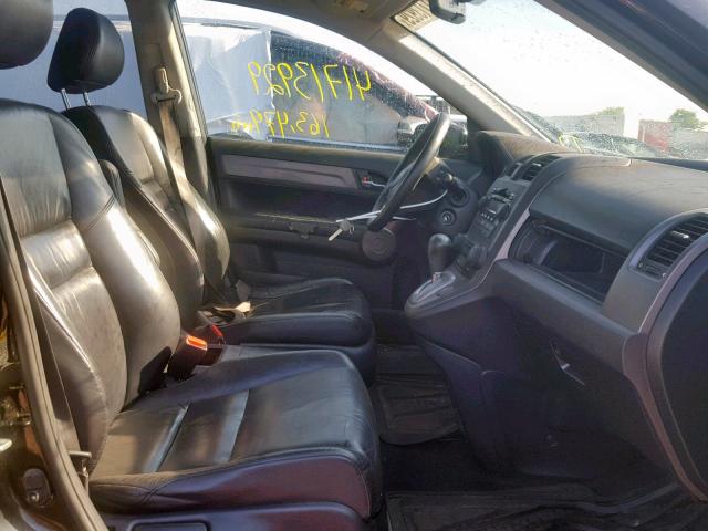 JHLRE48798C064746 - 2008 HONDA CR-V EXL BLACK photo 5