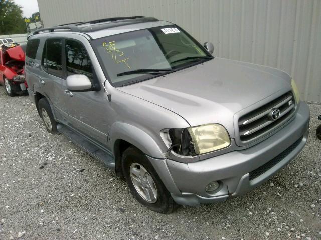 5TDZT38A52S109096 - 2002 TOYOTA SEQUOIA LI SILVER photo 1