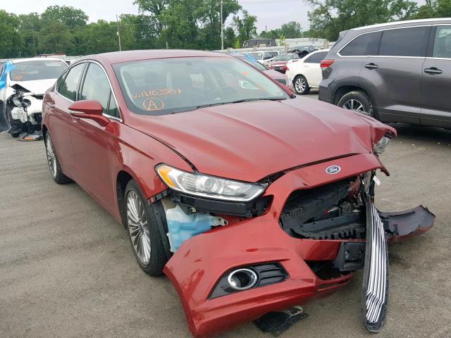 3FA6P0K95DR163501 - 2013 FORD FUSION TIT RED photo 1