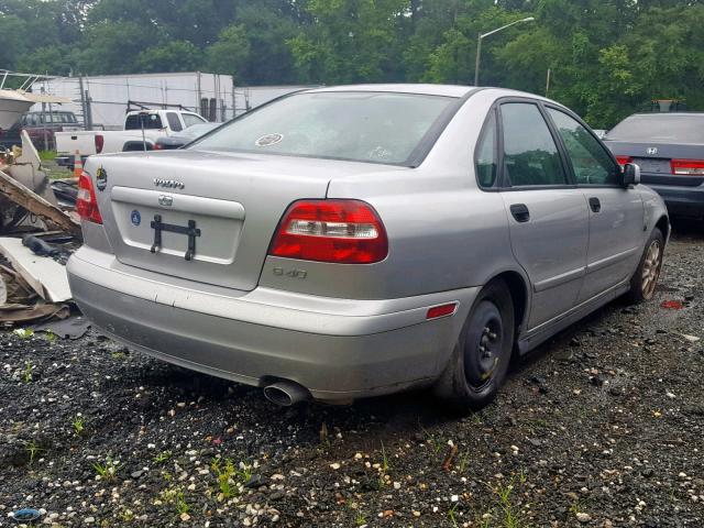 YV1VS27504F030884 - 2004 VOLVO S40 1.9T SILVER photo 4