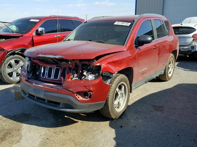 1C4NJDBB3ED565531 - 2014 JEEP COMPASS SP წითელი ფოტო 2