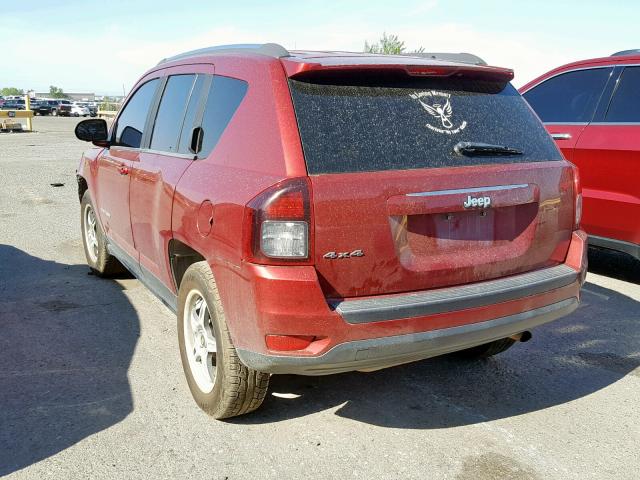 1C4NJDBB3ED565531 - 2014 JEEP COMPASS SP წითელი ფოტო 3