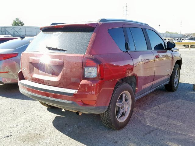 1C4NJDBB3ED565531 - 2014 JEEP COMPASS SP წითელი ფოტო 4