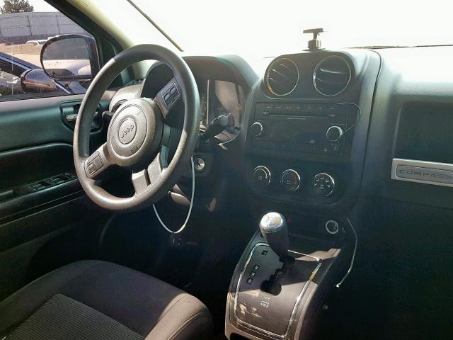 1C4NJDBB3ED565531 - 2014 JEEP COMPASS SP წითელი ფოტო 9