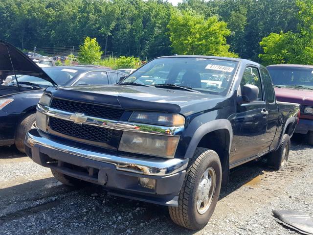 1GCDT19E478223182 - 2007 CHEVROLET COLORADO BLACK photo 2