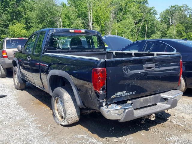 1GCDT19E478223182 - 2007 CHEVROLET COLORADO BLACK photo 3