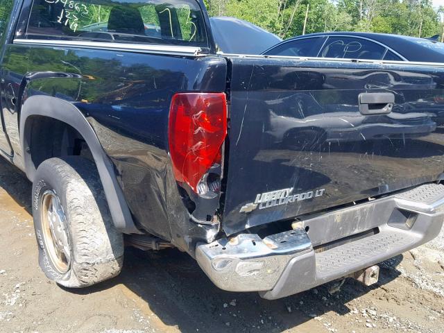 1GCDT19E478223182 - 2007 CHEVROLET COLORADO BLACK photo 9