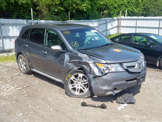 2HNYD28248H002764 - 2008 ACURA MDX GRAY photo 9