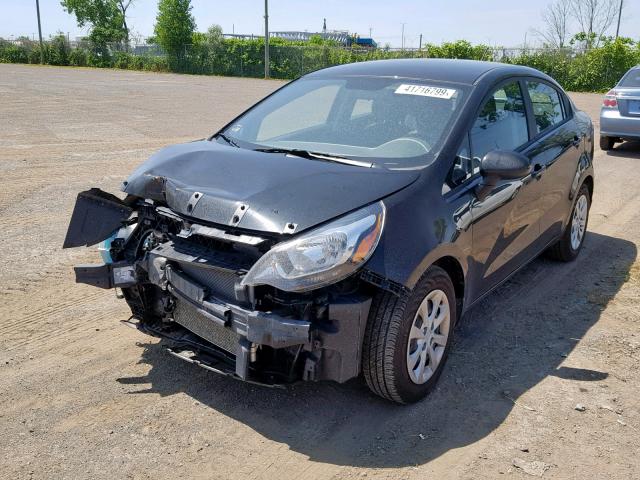 KNADM4A31H6112933 - 2017 KIA RIO LX BLACK photo 2