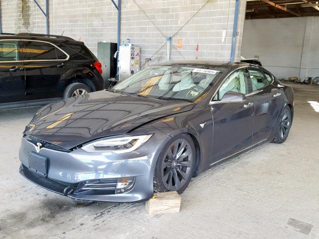 5YJSA1E23JF295846 - 2018 TESLA MODEL S رمادي صورة 2