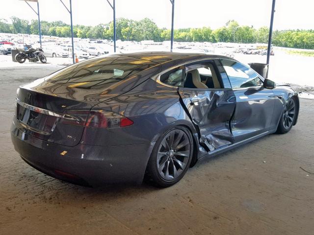 5YJSA1E23JF295846 - 2018 TESLA MODEL S رمادي صورة 4