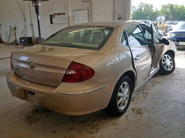 2G4WD532551264363 - 2005 BUICK LACROSSE C GOLD photo 4