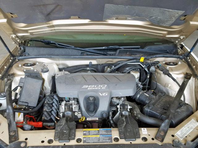 2G4WD532551264363 - 2005 BUICK LACROSSE C GOLD photo 7