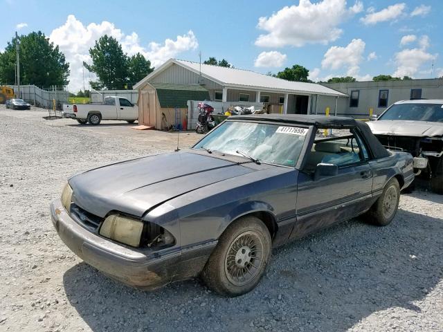 1FACP44M2NF127534 - 1992 FORD MUSTANG LX GRAY photo 2