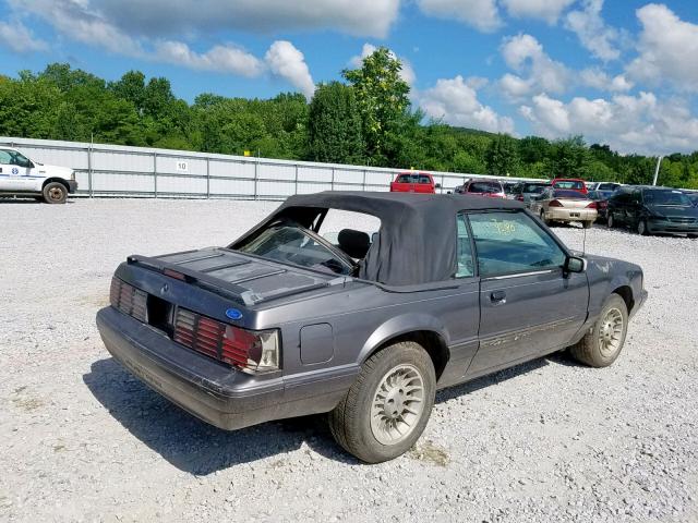 1FACP44M2NF127534 - 1992 FORD MUSTANG LX GRAY photo 4