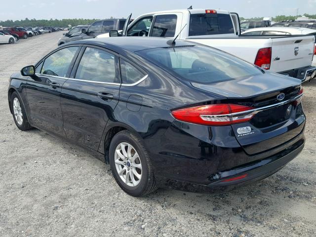 3FA6P0G72HR140769 - 2017 FORD FUSION S BLACK photo 3