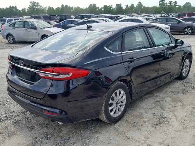 3FA6P0G72HR140769 - 2017 FORD FUSION S BLACK photo 4