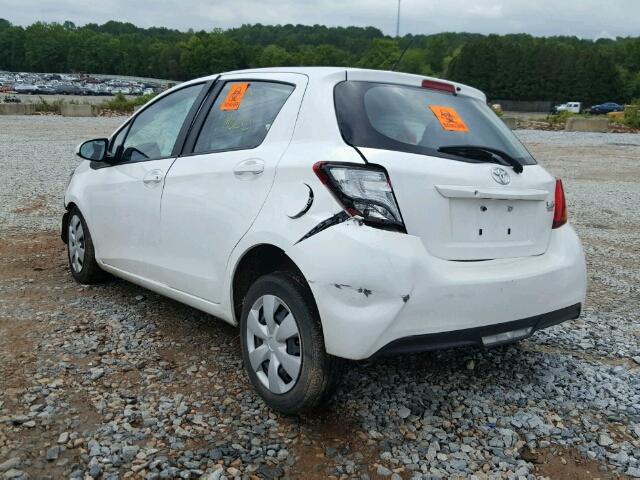 VNKKTUD35GA068303 - 2016 TOYOTA YARIS L WHITE photo 3