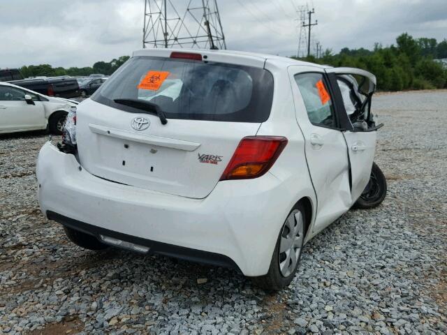 VNKKTUD35GA068303 - 2016 TOYOTA YARIS L WHITE photo 4