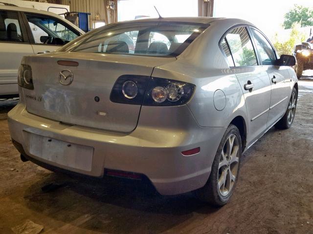 JM1BK323971694347 - 2007 MAZDA 3 S SILVER photo 4