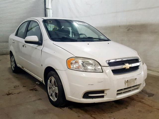 KL1TD56E19B321569 - 2009 CHEVROLET AVEO LS WHITE photo 1