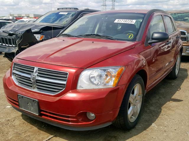 1B3HB48B68D531591 - 2008 DODGE CALIBER SX RED photo 2