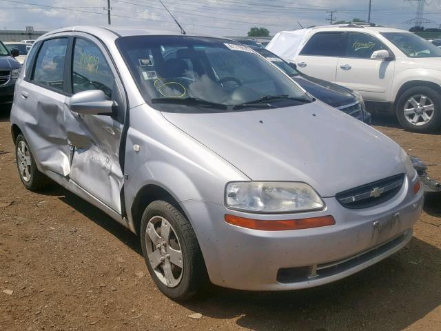 KL1TD66677B794629 - 2007 CHEVROLET AVEO BASE Gümüş foto 1