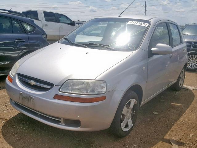 KL1TD66677B794629 - 2007 CHEVROLET AVEO BASE Gümüş foto 2
