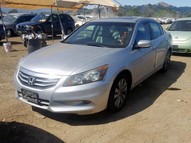 1HGCP3F86BA021943 - 2011 HONDA ACCORD EXL SILVER photo 2