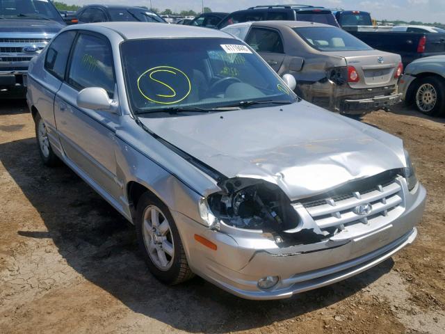 KMHCG35C35U335830 - 2005 HYUNDAI ACCENT GS SILVER photo 1