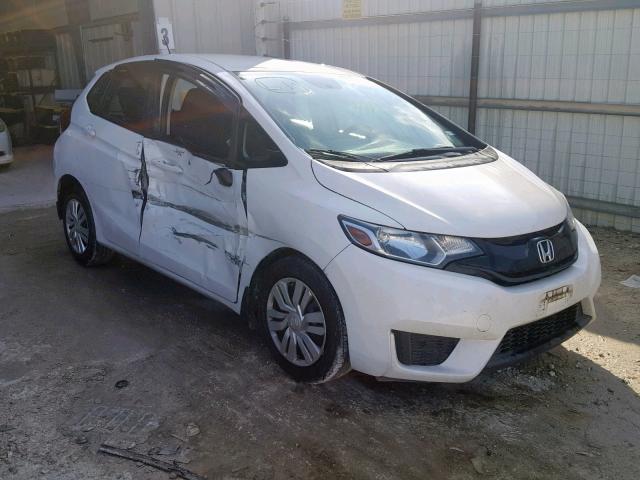 3HGGK5H52FM722938 - 2015 HONDA FIT LX WHITE photo 1