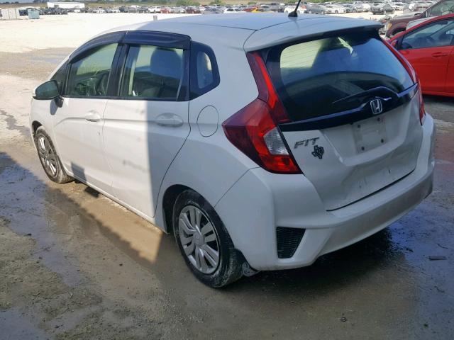 3HGGK5H52FM722938 - 2015 HONDA FIT LX WHITE photo 3