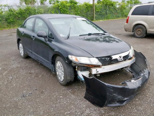 2HGFA1F24AH016111 - 2010 HONDA CIVIC DX BLACK photo 1