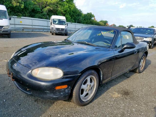 JM1NB3533X0105596 - 1999 MAZDA MX-5 MIATA BLACK photo 2