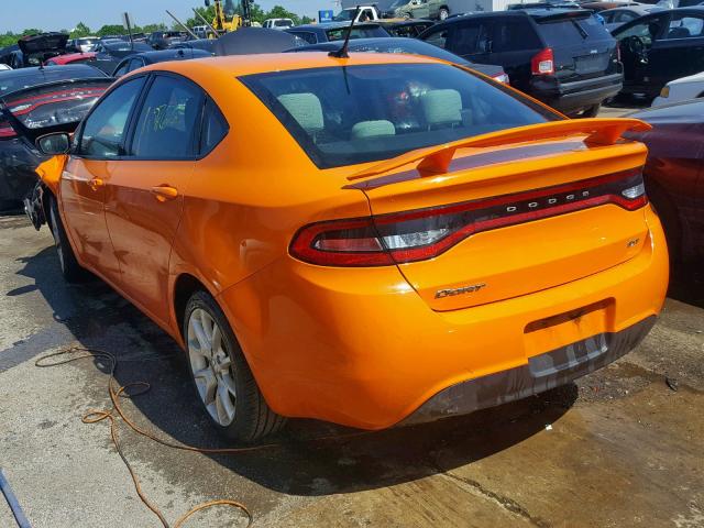 1C3CDFBA8DD321281 - 2013 DODGE DART SXT ORANGE photo 3