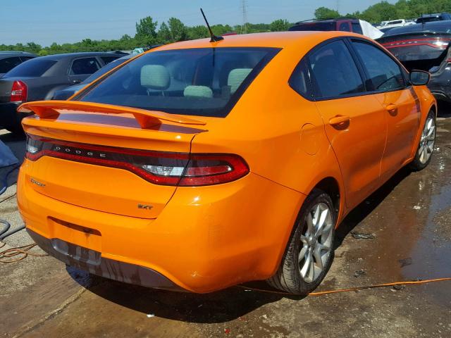 1C3CDFBA8DD321281 - 2013 DODGE DART SXT ORANGE photo 4